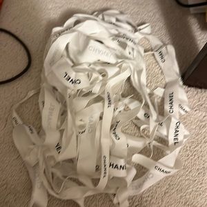 Chanel ribbon 20 piece and 8 camellia flower